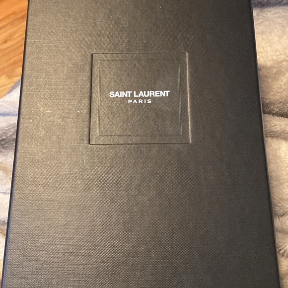 SAINT LAURENT Joson Pallad O Black Sandals sz 38.5 - Picture 13 of 13